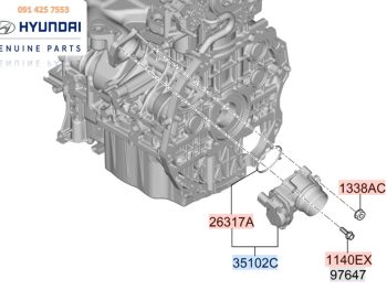 Thân Bướm Ga Xe Kia Sorento Máy Dầu Chính Hãng