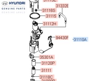 Bơm nhiên liệu xe SantaFe 2009 chính hãng