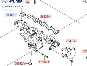Cảm biến áp suất khí nạp cổ hút xe Tucson 2015 chính hãng