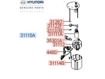 Cụm bơm nhiên liệu xe SantaFe 2015 chính hãng #311102W900