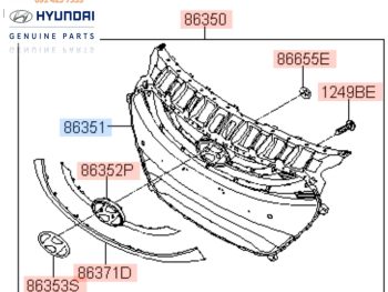 Ca lăng xe i30 chính hãng 86351A5010