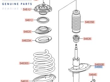 Bát Bèo Giảm Xóc Trước Xe Huyndai Starex