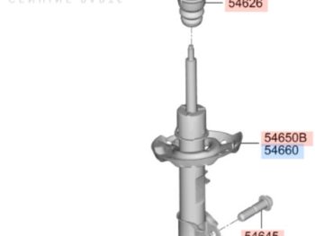 Giảm xóc trước xe Kona chính hãng 54650J9620, 54651J9620