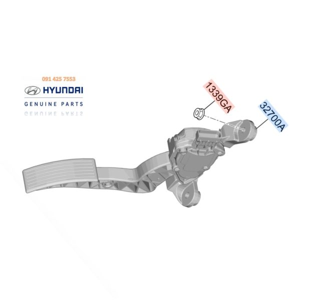 Chân Ga Có Cảm Biến xe i10 Chính Hãng