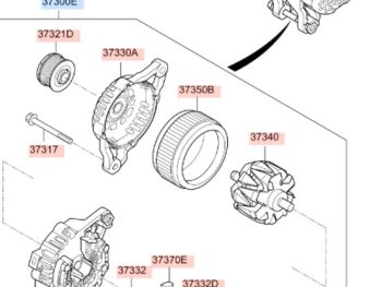 Máy Phát Điện Xe SantaFe Chính Hãng