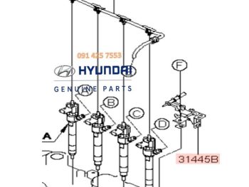 Ống Hồi Nhiên Liệu Kim Phun Xe SantaFe Chính Hãng Mobis