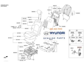 Mô Tơ ChỉNh Ghế Lái Xe SantaFe Chính Hãng
